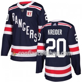 Adidas Maillot de Hockey New York Rangers Chris Kreider 20 2017-2018 Bleu Marine Winter Classic Authentic - Homme